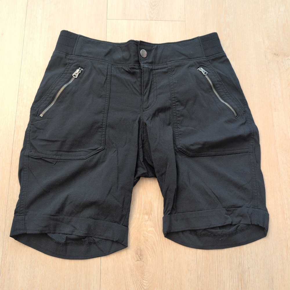 Athleta Trekkie North Shorts Black Hiking Outdoor Activewear Womens Size 4